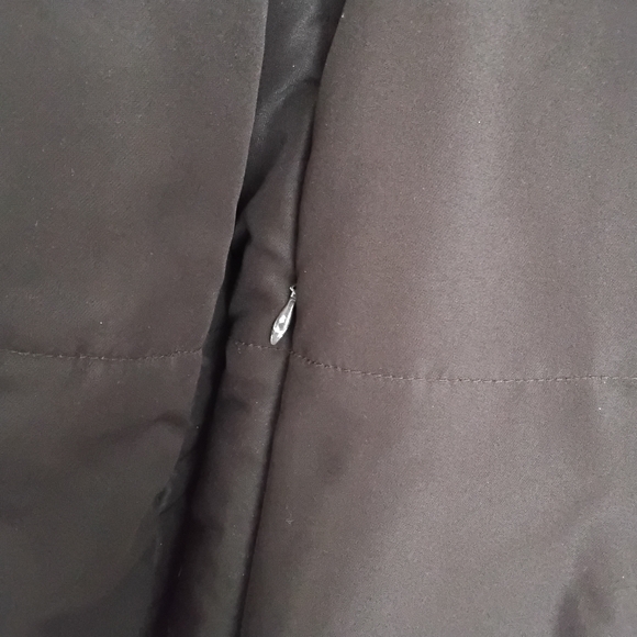 Jones New York Dark Brown Teddy Coat with Faux Fur Trim - Picture 8 of 16